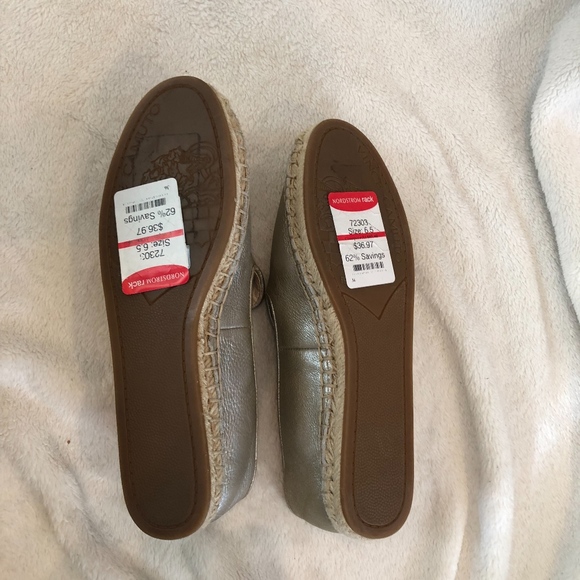 Slide-on silver espadrille flats NEW! - Picture 5 of 5